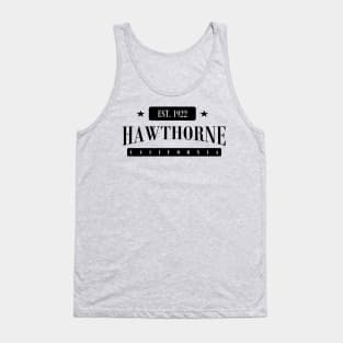 Hawthorne EST. 1922 (Standard Black) Tank Top